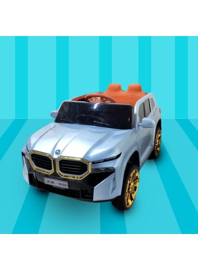 Children's electric ride-on car, 2024 car, dazzling with its colors and wonderful design, multi-colored (blue) - Image 2