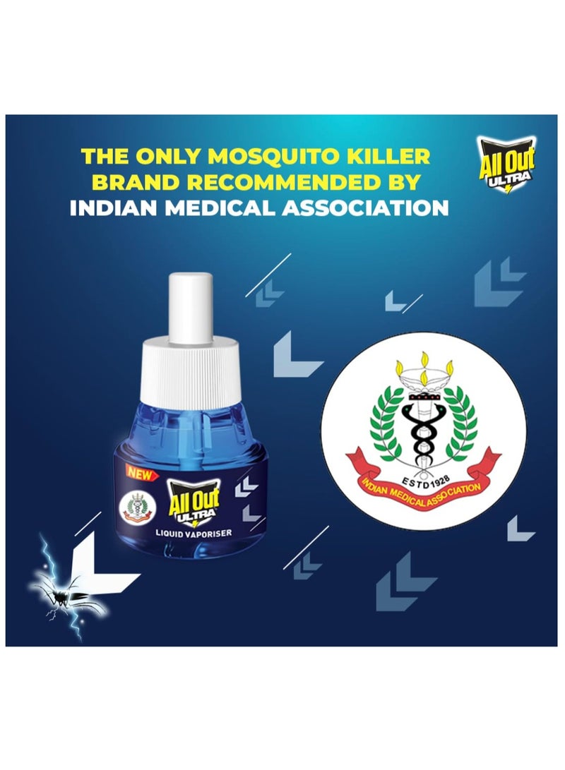All Out Ultra Liquid Vaporizer, Machine + 1 Refill (45ml) | Kills Dengue, Malaria & Chikungunya .. - Image 3