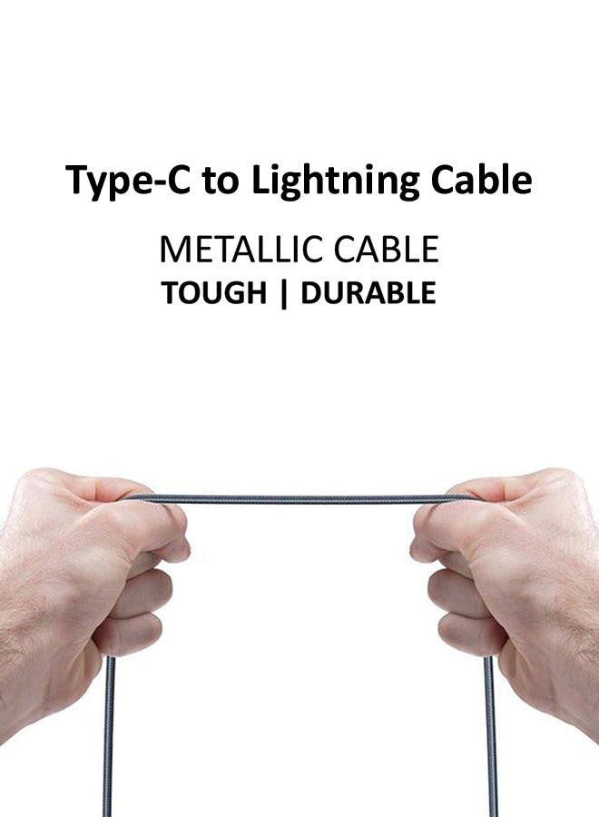 ماكس آند ماكس كابل USB-C إلى iPhone بطول 2 متر | كابل USB-C مضفر للشحن السريع إلى Lightning | كابل بيانات وطاقة متين متوافق مع iPhone 14/13/12/11/XS/SE - Image 4