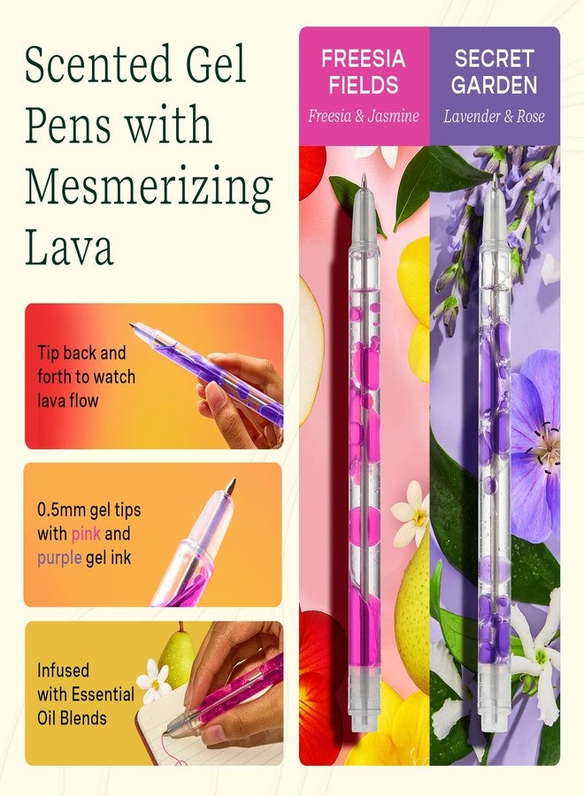 Lifelines Writing Wellness Gift Set - Scented Writing Set Includes Finger Maze Sensory Journal, 3 Scented Stacking Highlighters & 2 Lava Gel Pens - Aromatherapy & Sensory Immersion - Image 5