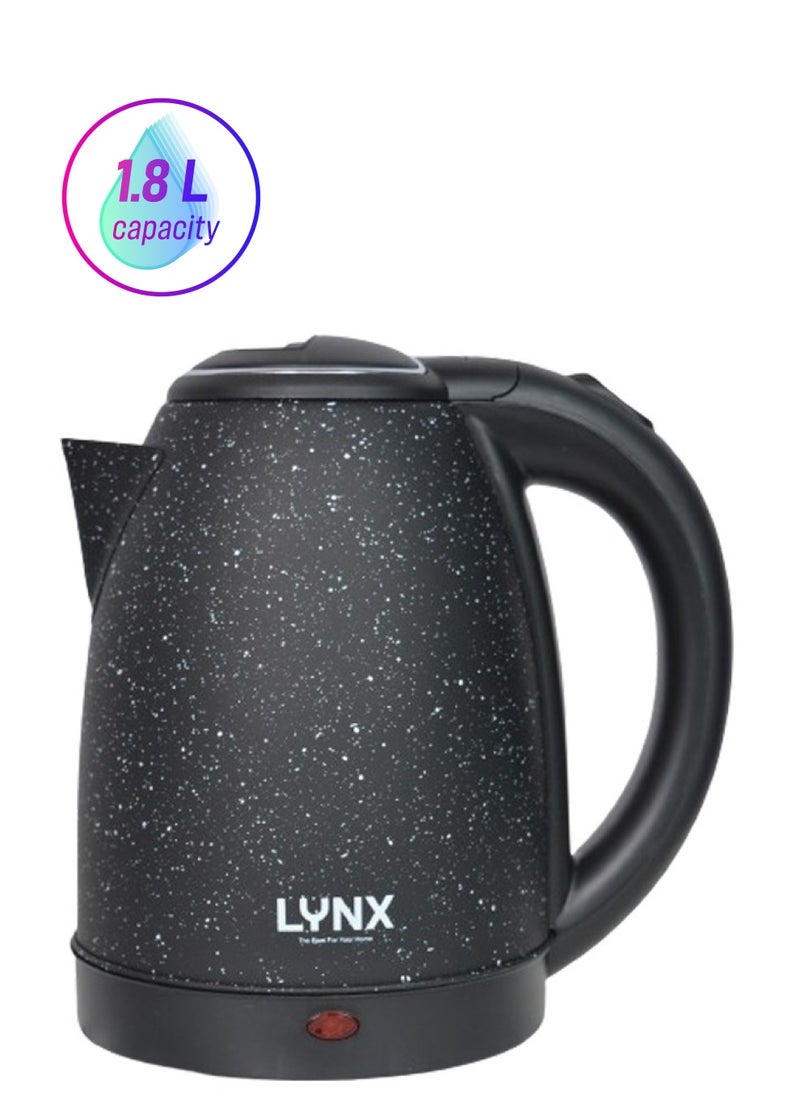 lynx - Lynx Electric Kettle with Stainless Steel Body, Concealed Heating Element, 1.8L Capacity, 1500W Power, 360° Swivel Base, Automatic Shut-Off, Durable and Stylish - KT-2104 - Image 1