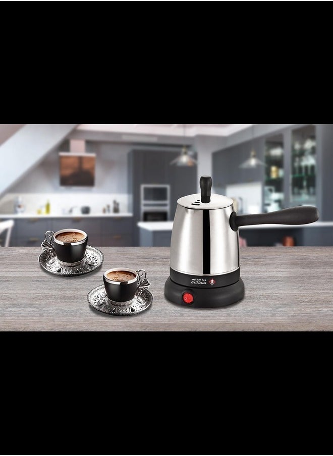 Gulf Dalla Electric Turkish Coffee Maker 300mL 800W GA-C96836 Silver  - Image 2