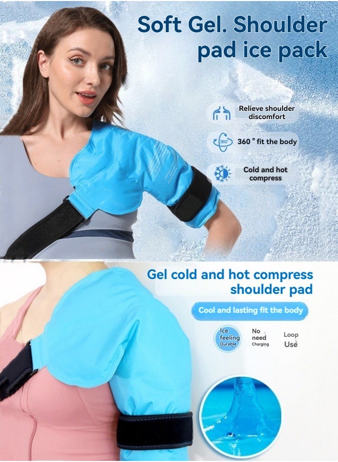 M MIAOYAN Gel ice pack shoulder protector cold and hot dual-purpose therapy bag shoulder protector  - Image 2