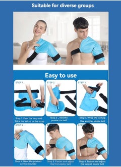 M MIAOYAN Gel ice pack shoulder protector cold and hot dual-purpose therapy bag shoulder protector  - Image 3