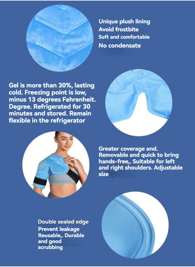 M MIAOYAN Gel ice pack shoulder protector cold and hot dual-purpose therapy bag shoulder protector  - Image 5