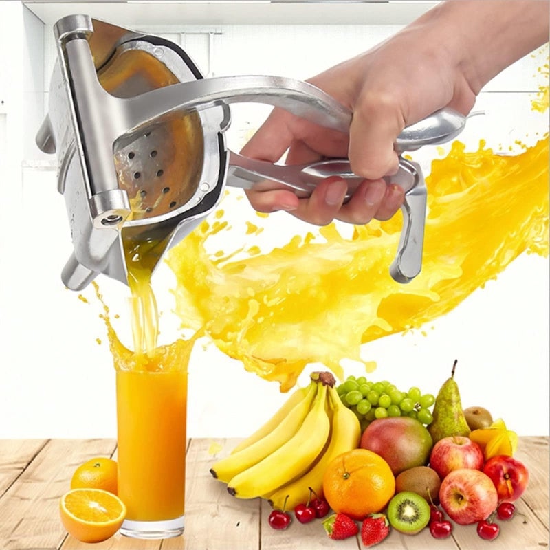 Manual Juicer - Silver Heavy Duty Aluminum Manual Citrus Juicer Portable 56x26x11cm, Hand Wash Only for Durability and Long Life - Image 2