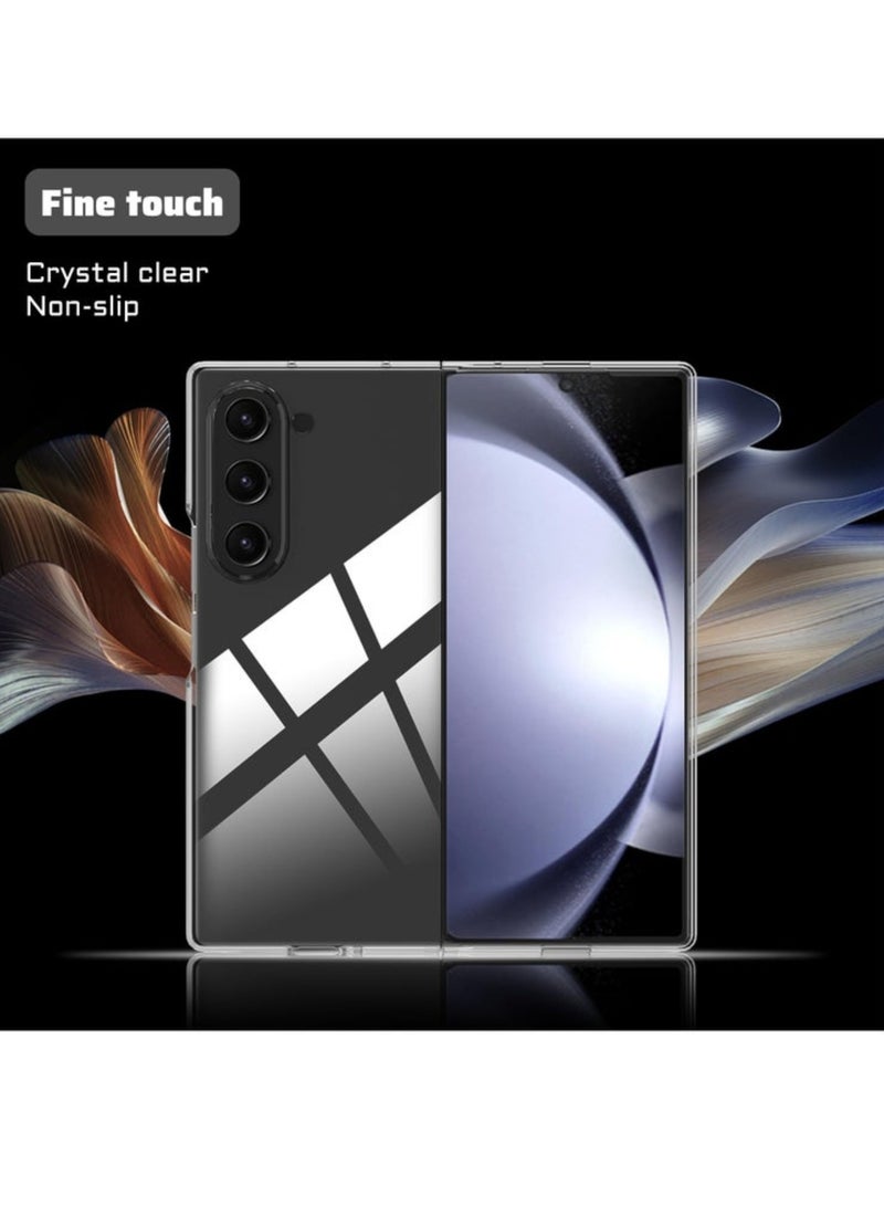 Aookay for Samsung Galaxy Z Fold 7 Phone Case, Slim Clear Phone Case, Foldable Hard PC Protective Case, Scratch-Proof, Drop-Proof, Anti-Yellowing Phone Case [No Front Screen Protector] (Clear) - Image 4