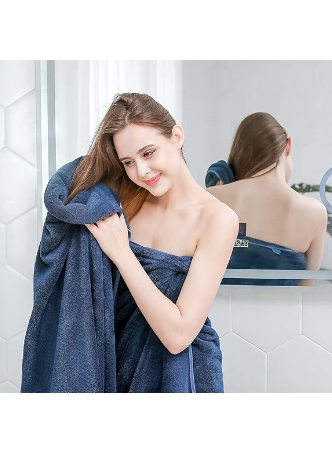 Loquat Microfiber Towels for Bath Large Size-Super Soft Coral Fleece Bathing Towel with Quick Dry Super Absorbent-Bath Towel for Men and Women 70x140 cm - Image 1