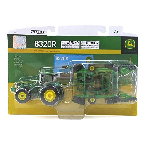 ERTL John Deere 8320R Tractor and Model 637 Disk Set (1:64 Scale) - Image 4