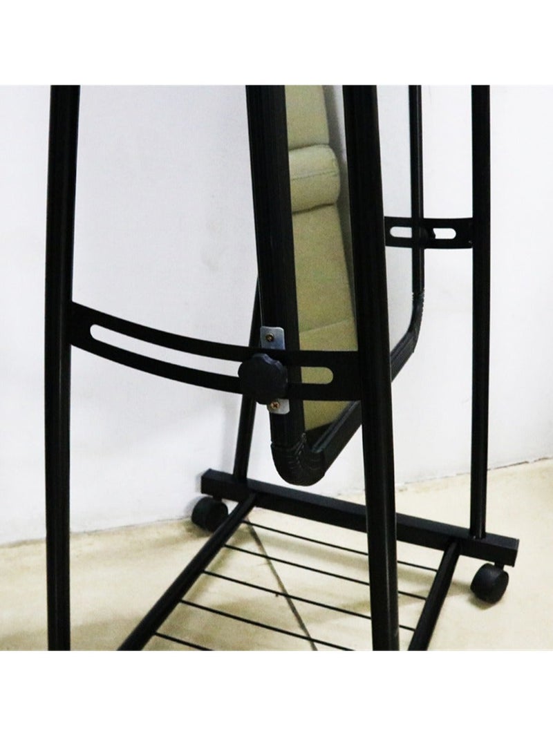 Full Length Mirror Vanity Standing Mirror Full Length Long Mirror Large Full Body Mirror Tall Floor Standing Mirror 45*160cm Black - Image 5