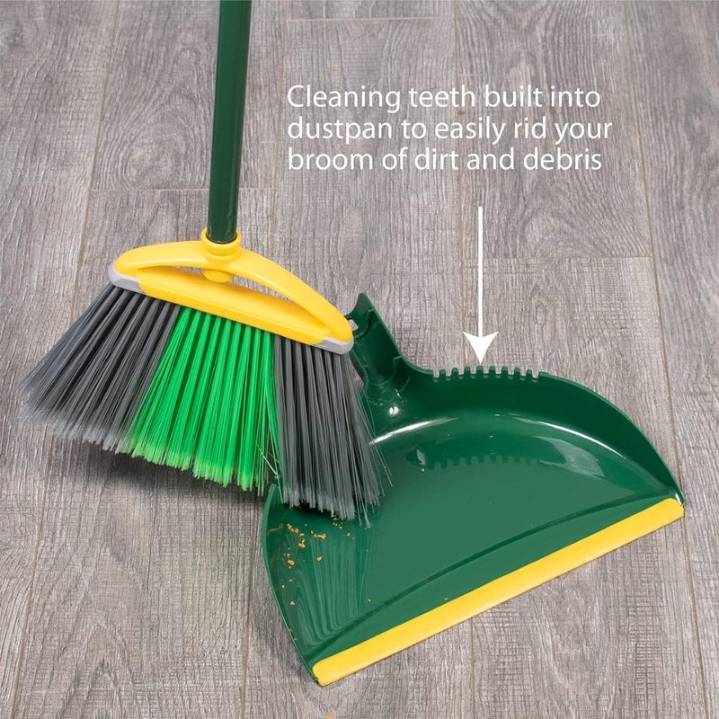 Pine Sol Jumbo Dustpan, 13.2” | Heavy Duty Dust Pan with Rubber Edge | Clip-On Design Attaches to Standard Broom Sticks - Image 3