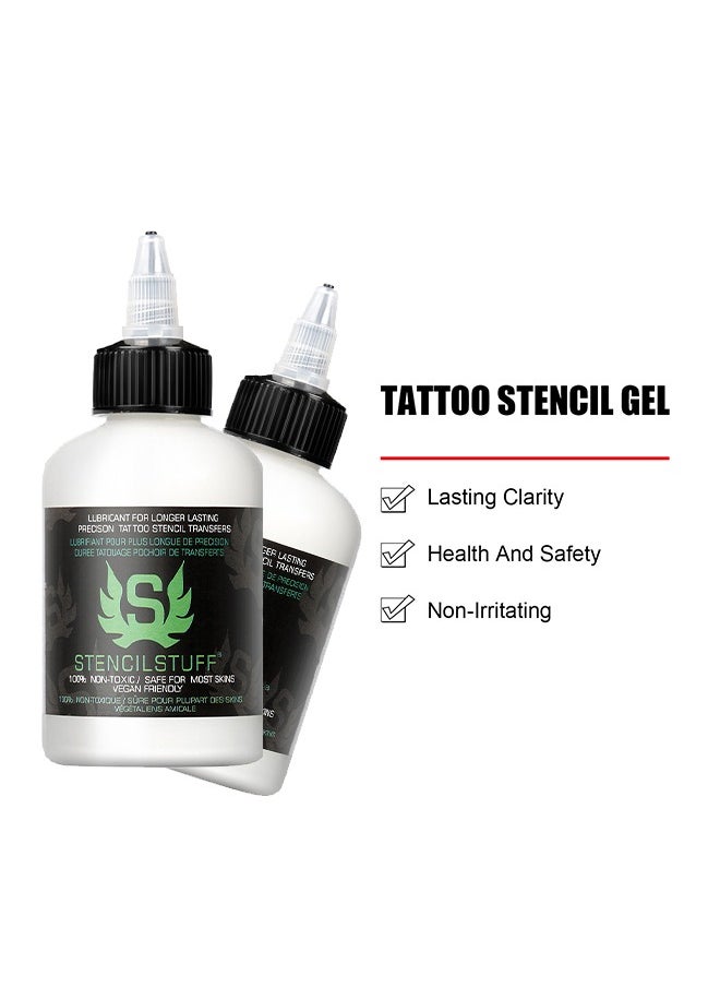 Stencil Stuff - PrecisionTattoo Stencil Transfres,Template Base Paste Semi-permanent Tattoo Transfer Paste Transfer Paste Suitable for Transfer Paper Machine Tattoo Supplies Accessories 120ml - Image 1