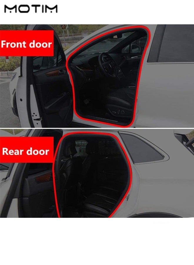 Motim L Shape Car Door Seal Strip 16.4Ft/5M, Universal Self Adhesive Rubber Car Weather Stripping, Auto Door Draft Seal Strip, Trunk Trim Edge Soundproofing Noise Insulation Weatherstrip  - Image 4