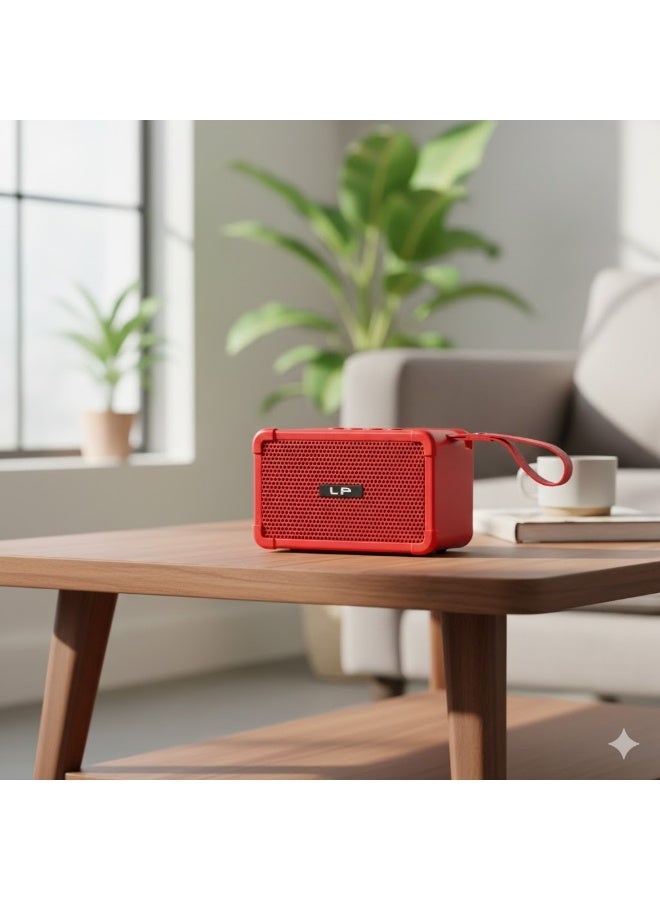 ال بي مكبر الصوت المحمول من الذي يجمع بين التصميم العصري الجذاب والتقنيات الصوتية المتقدمة. رفيقك المثالي في كل مكان  لون احمر - Image 1