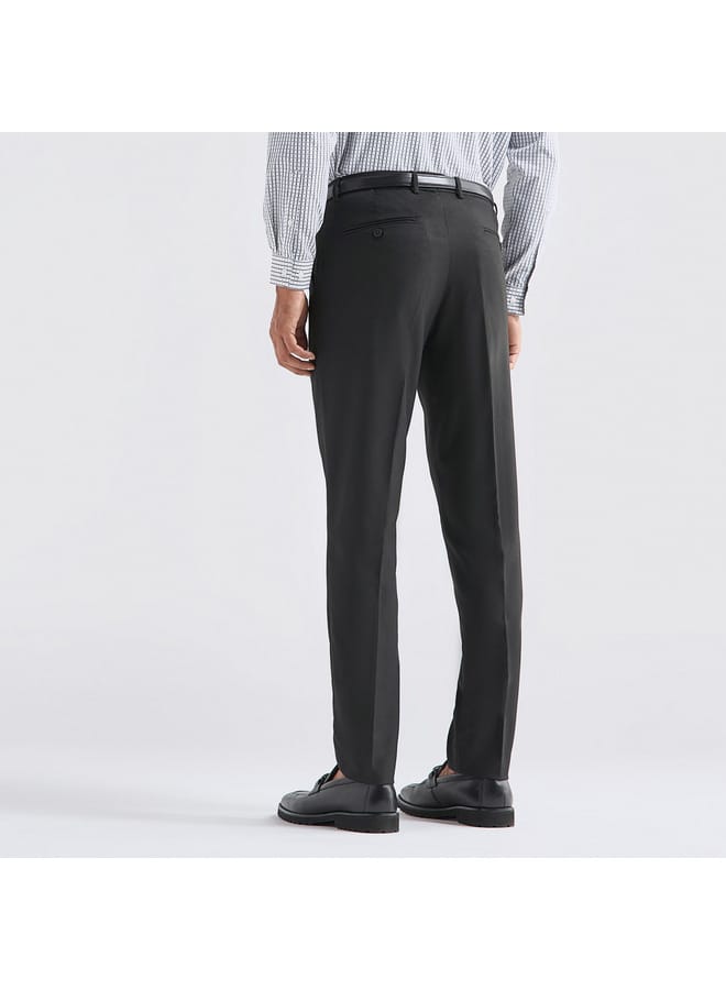 سبلاش فيڤ بنطلون سادة بقصّة عادية وخصر مرن وجيوب - Image 3