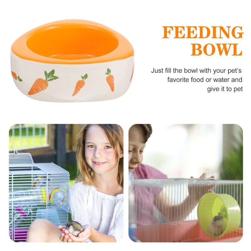 Ceramic Anti Tip Small Animal Food Bowl And Water Dish For Hamsters Guinea Pigs Rabbits - Image 4