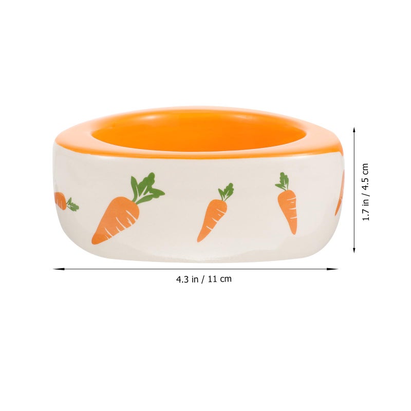 Ceramic Anti Tip Small Animal Food Bowl And Water Dish For Hamsters Guinea Pigs Rabbits - Image 3
