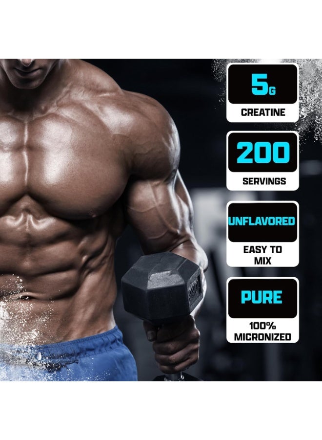Nutrex Research Creatine Monohydrate Pure Micronized Strength And Performance Powder Unflavored 2.2 lbs 1000 g - Image 3