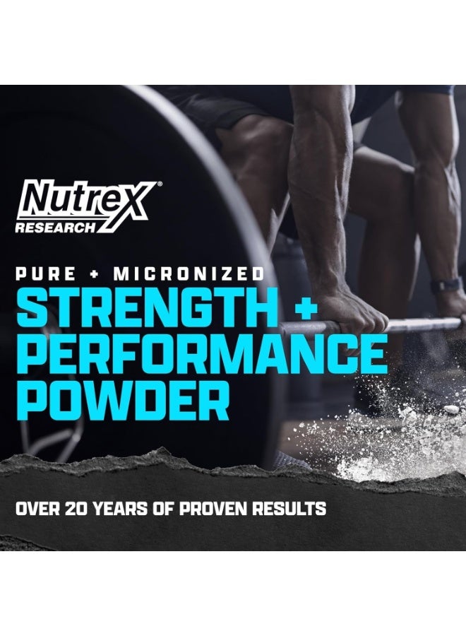 Nutrex Research Creatine Monohydrate Pure Micronized Strength & Performance Powder Unflavored 2.2 Lbs 1000g