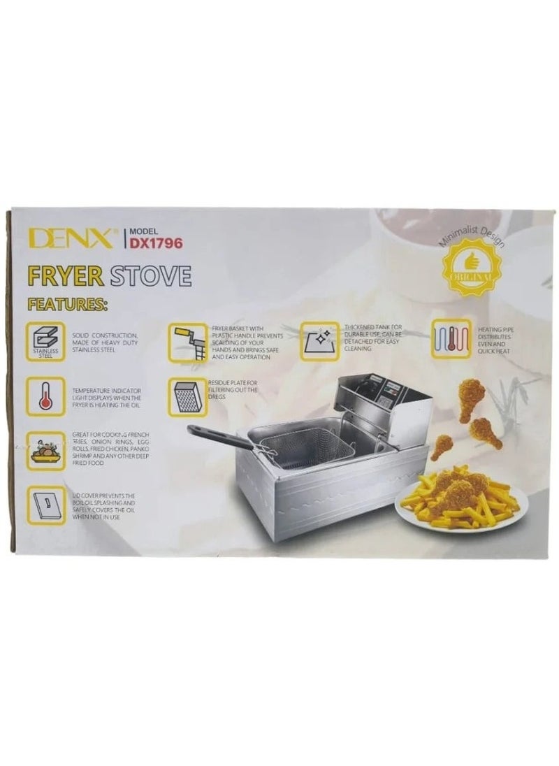 Denx Oil Fryer 6 Liters 2500 Watts From Model Dx1796 - Image 2