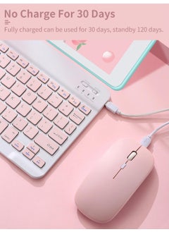 Apera Gn-62 Wireless Bluetooth Keyboard Mouse Set Ultra Thin Portable English Q Keyboard  - Image 2