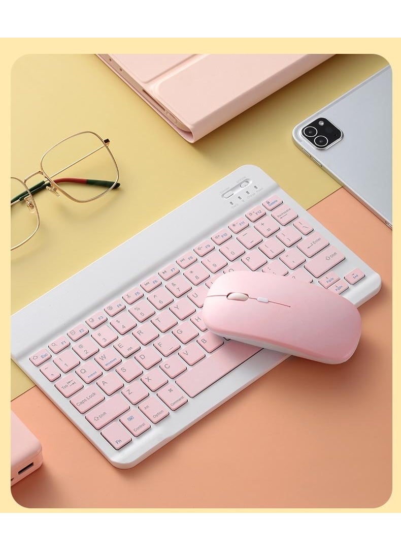 Apera - Gn-62 Wireless Bluetooth Keyboard Mouse Set Ultra Thin Portable English Q Keyboard - Image 1