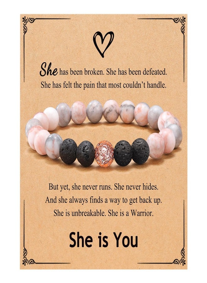 UPROMI Inspirational Gifts for Women, Inspirational Bracelets Get Well Soon Feel Better After Surgery Recovery Gifts, Self Care Stress Relief Healing Cancer Gifts for Women Encouragement - Image 1