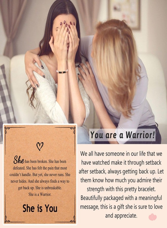 UPROMI Inspirational Gifts for Women, Inspirational Bracelets Get Well Soon Feel Better After Surgery Recovery Gifts, Self Care Stress Relief Healing Cancer Gifts for Women Encouragement - Image 2