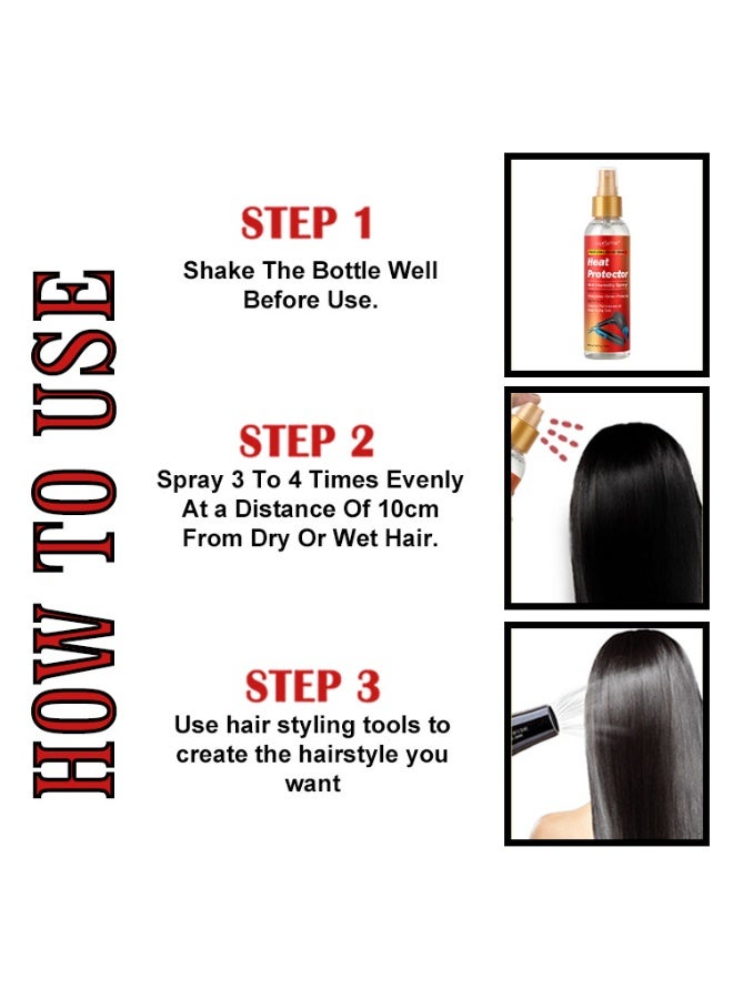 Luxfume Heat Protector Spray - Anti-Humidity Thermal Hair Protection Spray for Styling Tools Up to 450°F (150ml) - Image 5