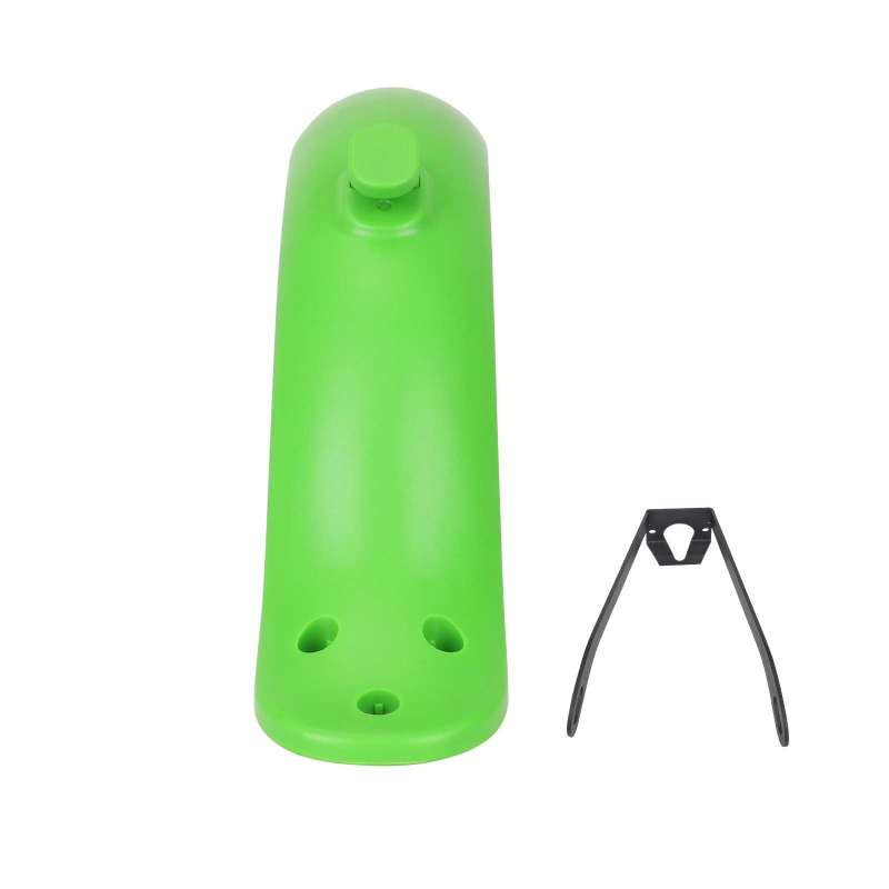 Rear Bike Mudguard: Green Durable ABS PC Material - Metal Bracket Anti-Shake License Plate Mount Lightweight Easy Install for M365/1S/Pro/Pro2 Electric Scooters - Image 2