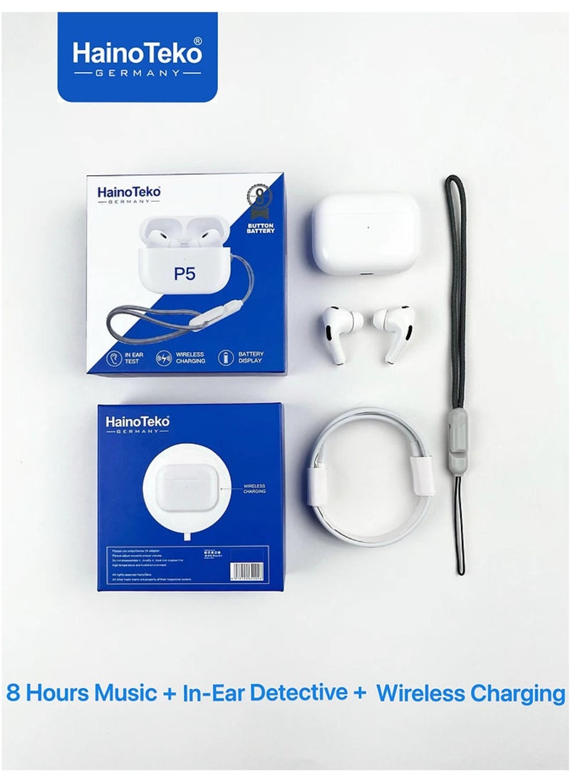 Haino Teko - Haino Teko P5 Bluetooth Earbuds With Mic Compatible With iPhone 11 - Image 1