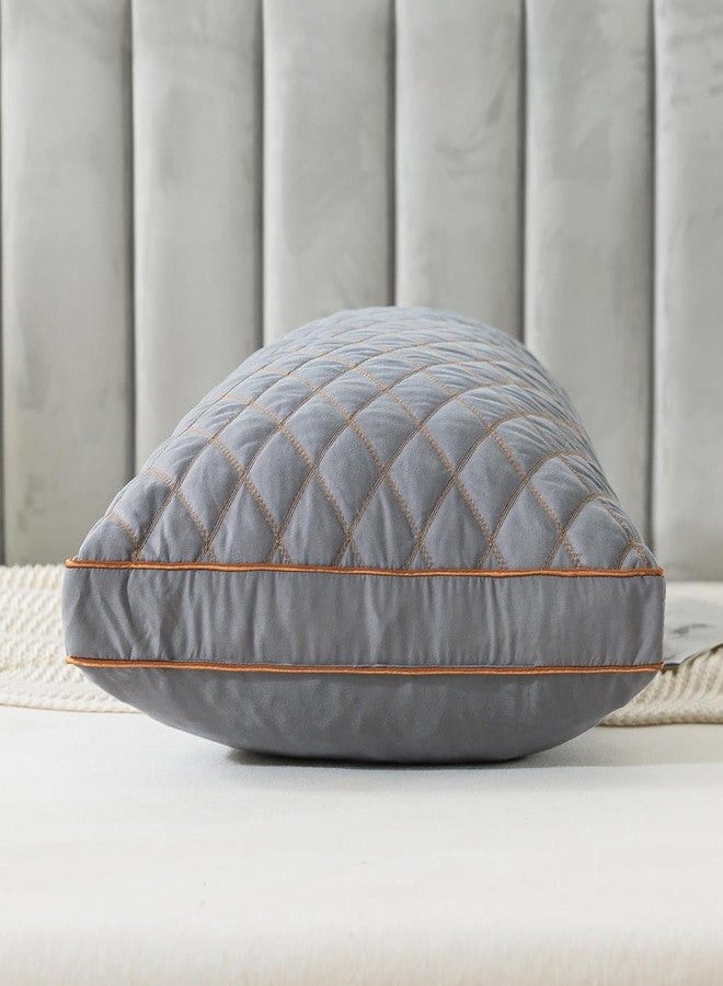 WhatsBedding وسادة واتس بيدينج للجسم من إسفنج الذاكرة للبالغين، وسادة طويلة للنوم، وسادة لكامل الجسم للسرير - رمادي داكن، 20 × 54 بوصة - Image 2