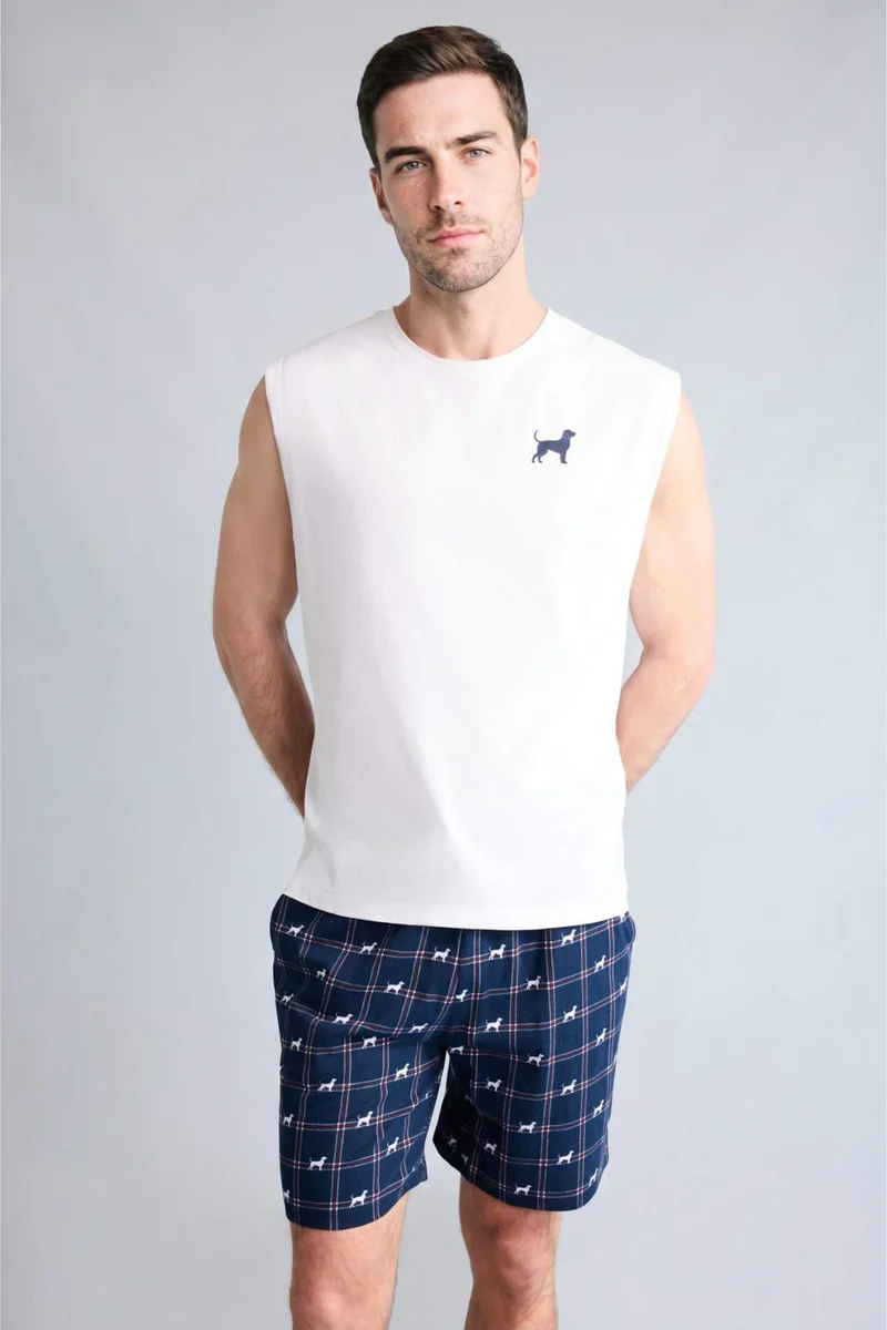 Defacto  Boxy Fit Tank Top Swim Shorts 2 Piece Set  | Best Price UAE