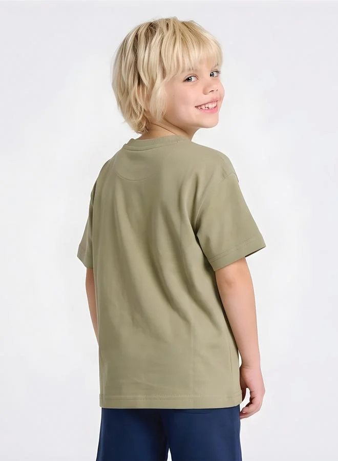 Take Two  Boys Printed Oversized T-Shirt By Juniorloom for Men | Best Price UAE