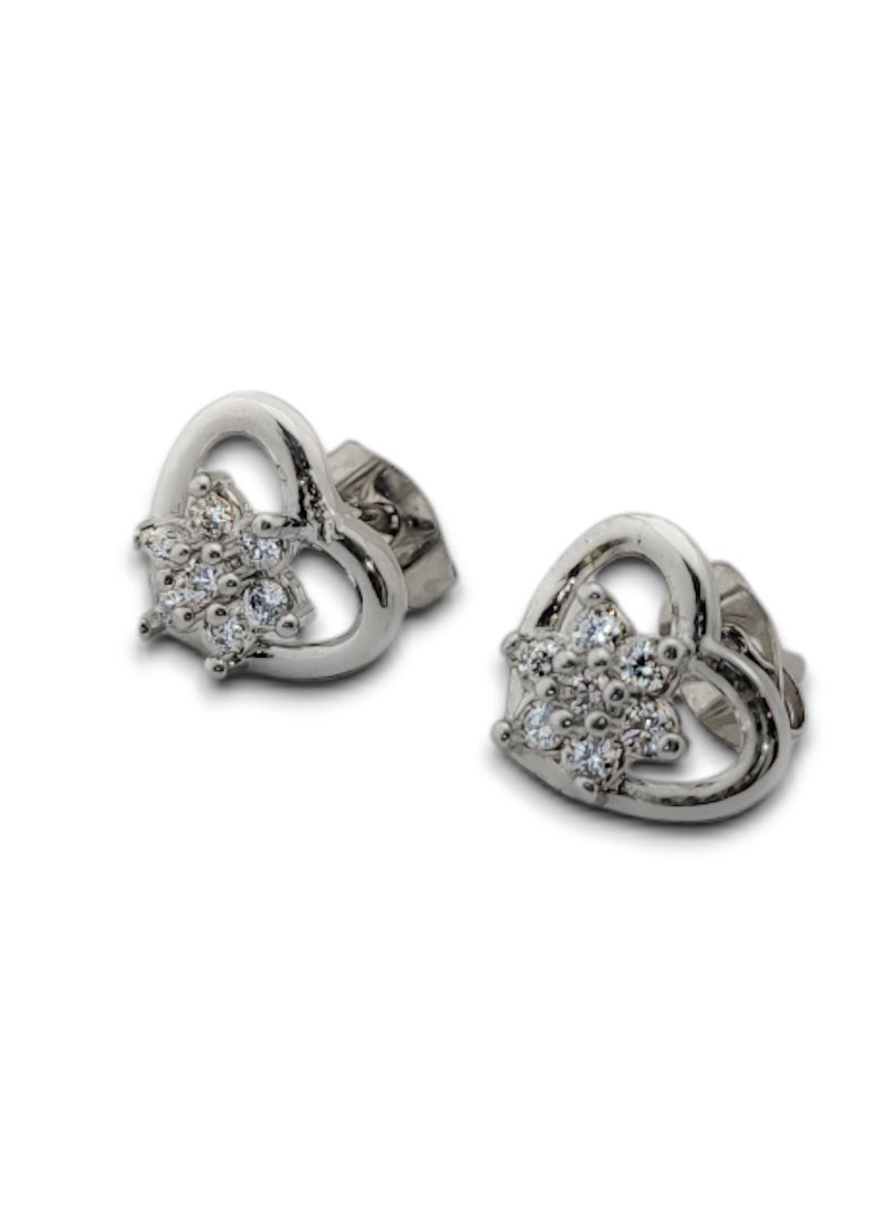 Generic - Earring (Prima) cubic zirconia  for women from Butterfly Shenoute - silver color 198 - Image 1