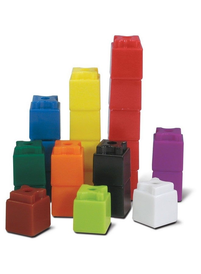 hand2mind hand2mind Interlocking UniLink Math Linking Cubes, Plastic Cubes, Color Sorting, Connecting Cubes, Math Manipulatives, Counting Cubes for Kids Math, Math Cubes, Counters for Kids Math (Set of 1000) - Image 1
