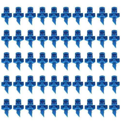 APPSTER Plastic (100Pcs) Sprinkler 90 Degree Refraction Watering Sprayer Misting Nozzle Irrigation System For Plants, Garden Lawn, Greenhouse & Agriculture - 100 Pcs - Image 1