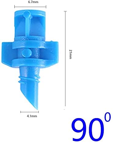APPSTER Plastic (100Pcs) Sprinkler 90 Degree Refraction Watering Sprayer Misting Nozzle Irrigation System For Plants, Garden Lawn, Greenhouse & Agriculture - 100 Pcs - Image 2