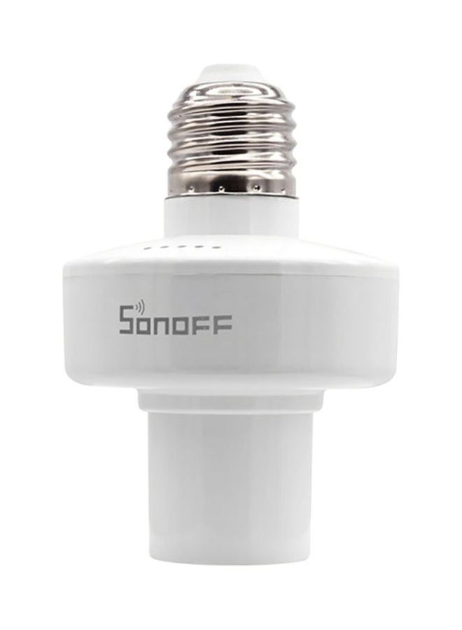 NIBEMINENT ABS Slampher RF Wifi Smart Light Bulb Holder White 10.3x7.2cm  - Image 1