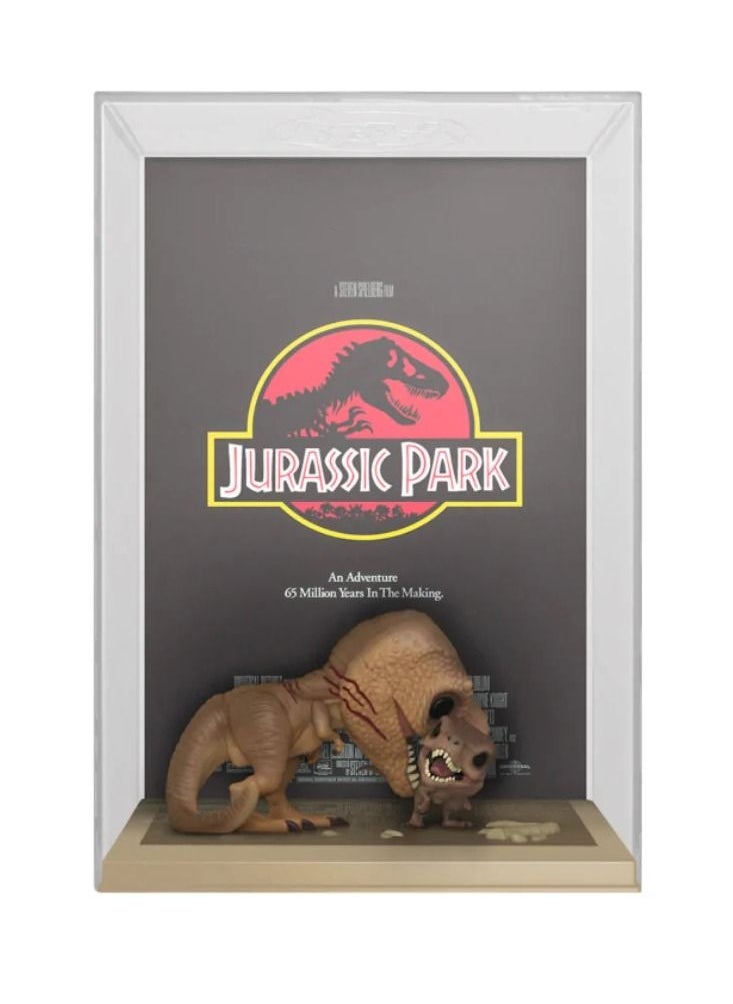 Funko Pop Movies Poster Jurassic Park Tyrannosaurus Rex And Velociraptor Action Figure 