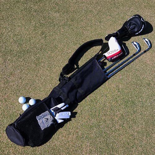 Murray Sporting Goods Golf Sunday Bag | Black Lightweight Travel Carry Sunday Golf Bag with Cushioned Shoulder Strap for Driving Range Practice Easy Transport - for Beginners, Youth, Adult or Seniors - Image 5