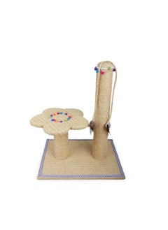 all for paws Whisker Fiesta Flower Cat Scratching Post  - Image 1