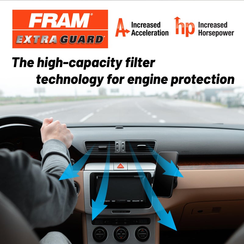 FRAM Extra Guard Flexible Panel Engine Air Filter Replacement, Easy Install w/Advanced Engine Protection and Optimal Performance, CA12289 for Select Lexus, Subaru and Toyota Vehicles - Image 2