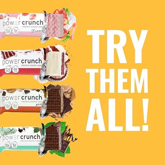 Power Crunch Protein Wafer Bars, High Protein Snacks with Delicious Taste, Peanut Butter Fudge, 1.4 Ounce (12 Count) - Image 5