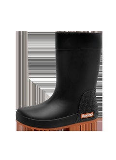 Generic Korean Fashion Waterproof Non-Slip Rain Boots Black 