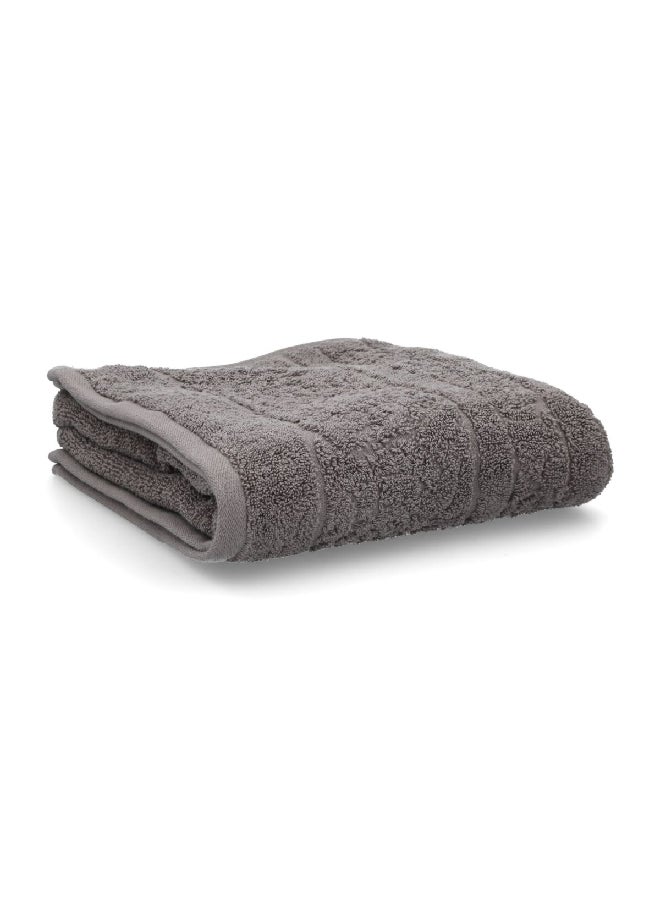 Jacquard Texture Soft Highly Absorbent and Quick Drying Bath Towel Zinc 70 x 140 cm CN JE70X140-ZINC