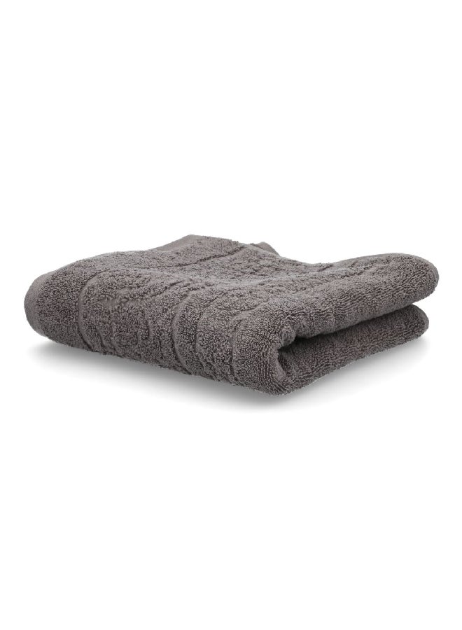 Jacquard Texture Soft Highly Absorbent and Quick Drying Bath Towel Zinc 70 x 140 cm CN JE70X140-ZINC
