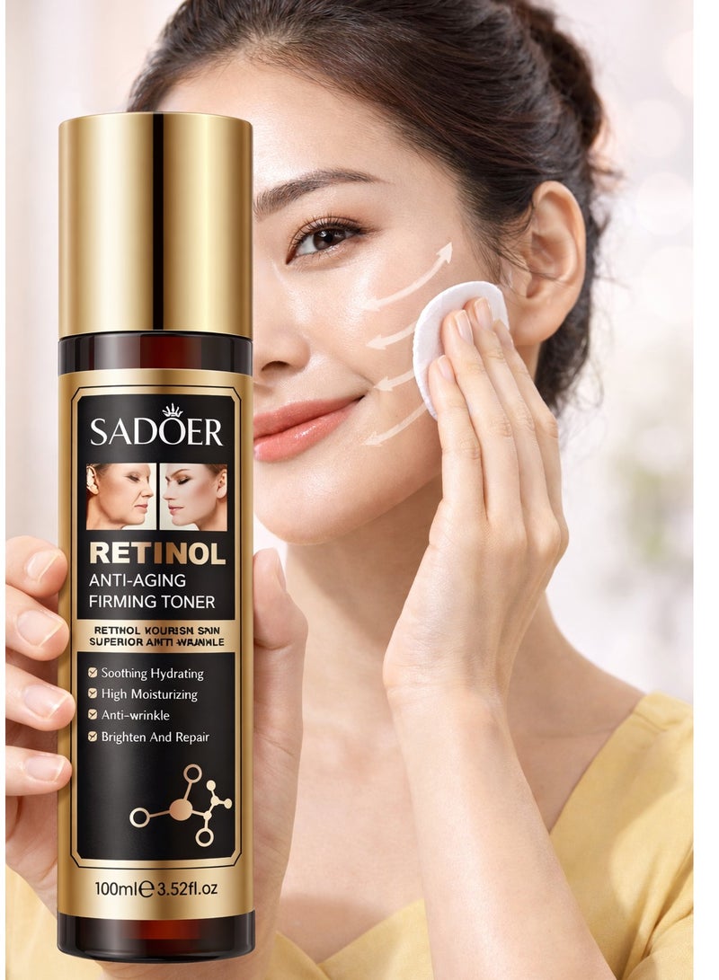 SADOER Retinol Toner Anti-Aging Whitening Moisturizing Repair Anti-Wrinkle 100ml - Image 1