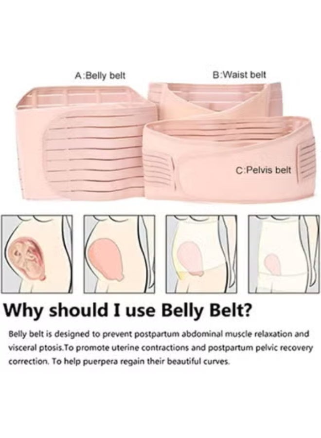 Multifunctional Postpartum Support Belt for Women, Adjustable Abdominal Waist and Back Support Wrap for Comfortable Recovery After Pregnancy - Image 3