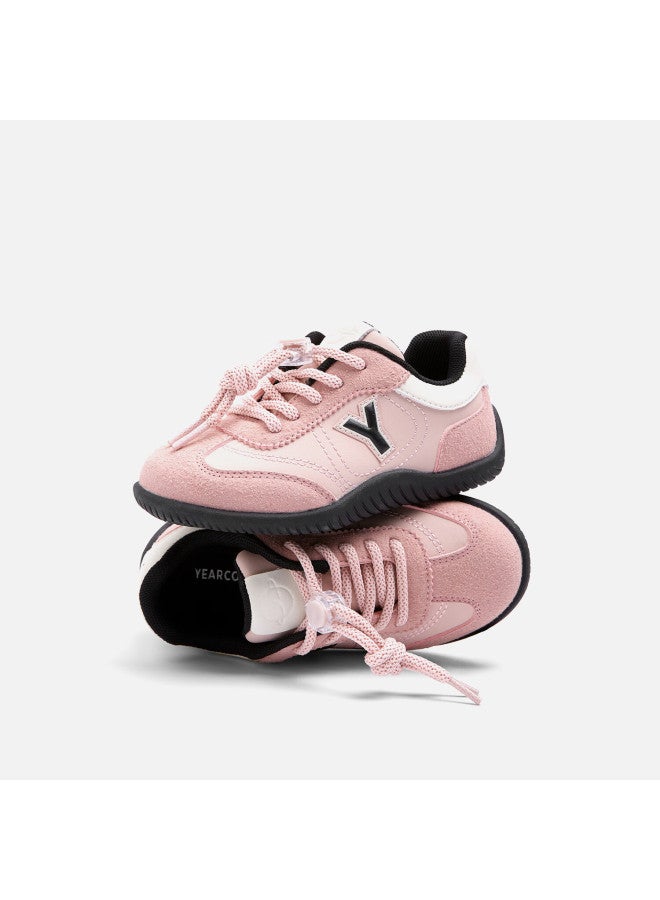 Yearcon Kids  Spring Girls Soft Sole Sports Shoes Boys Training Shoes Colorblock Children's Shoes Light Pink Size 34 - Image 2
